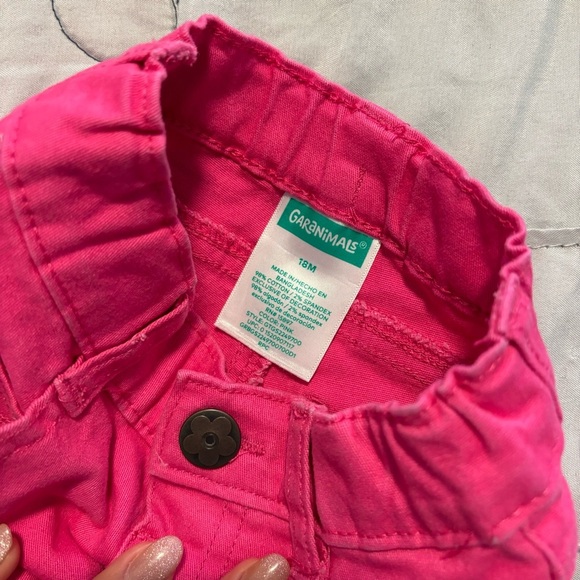 Kids Pink Denim Shorts, size 18 months - Picture 3 of 3